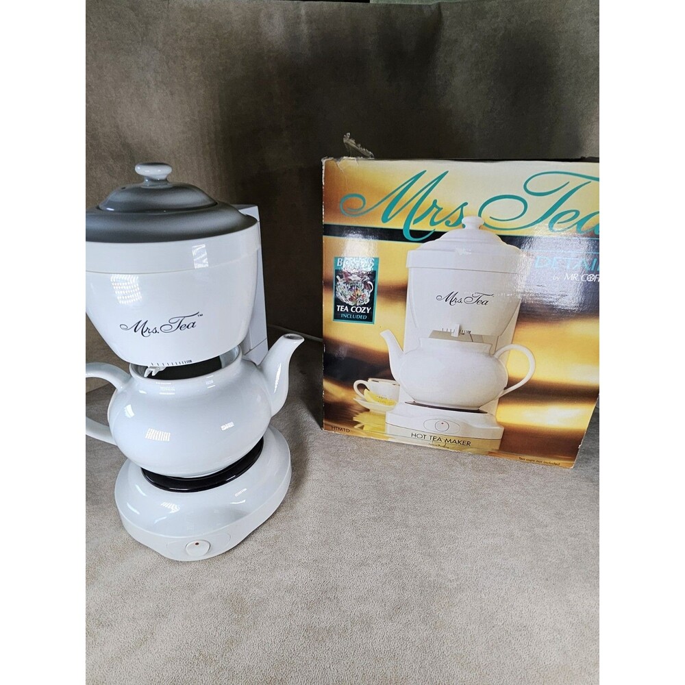 Mrs Tea/Mr Coffee 6 Cup Automatic Hot Tea Maker Model HTM1 - Clean/Tested/Works
